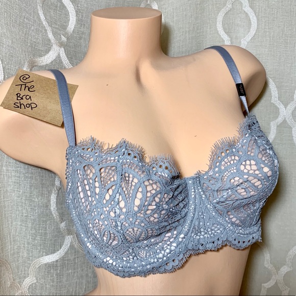 32B 32DDD VS Unlined Uplift Bra Gray - Picture 2 of 3